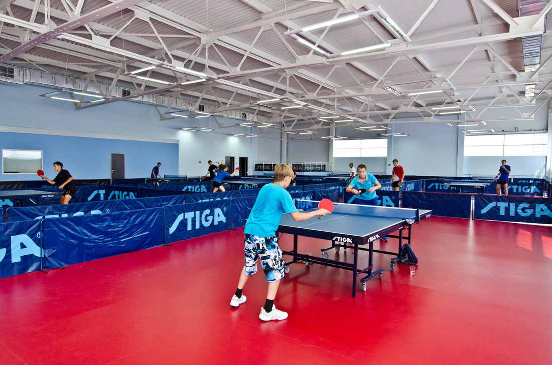 Table tennis hall of the Neftekhimik Sports Palace