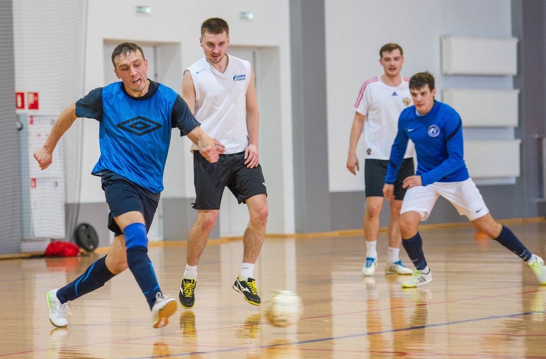 Practice of Gazprom Pererabotka team in the Sports Palace Neftekhimik, town of Salavat.