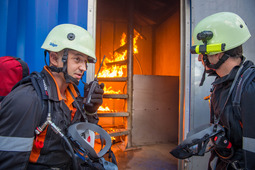 A training area for the gas rescue team and fire-fighters has been brought into use in the Company